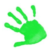 Hand grün